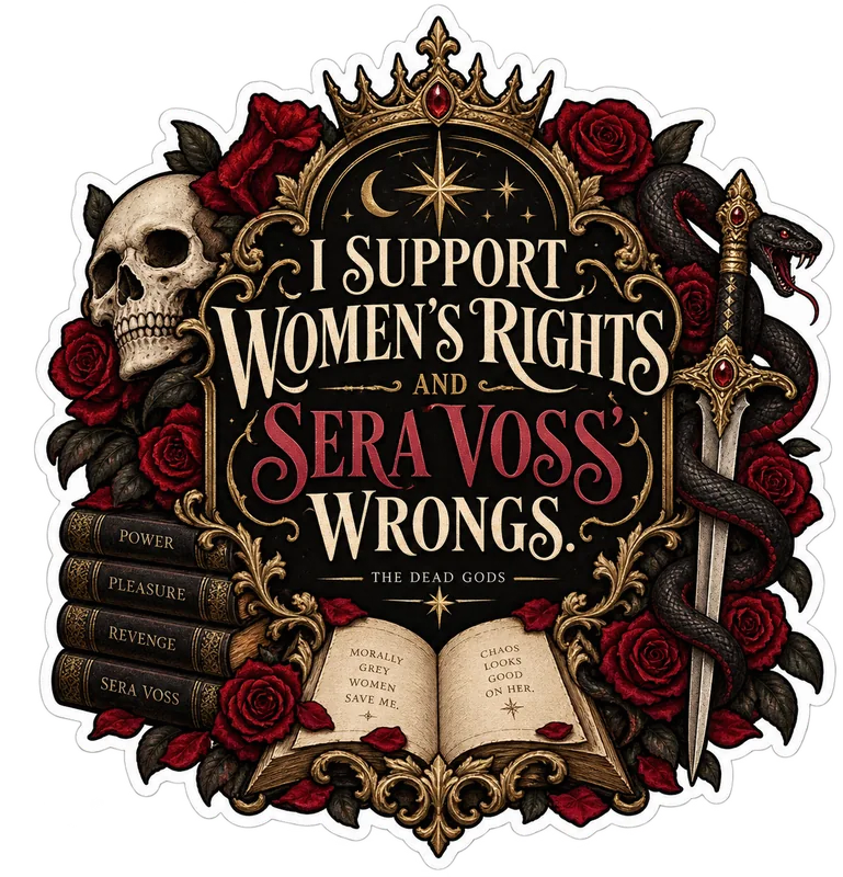 Gothic Feminist Emblem sticker design