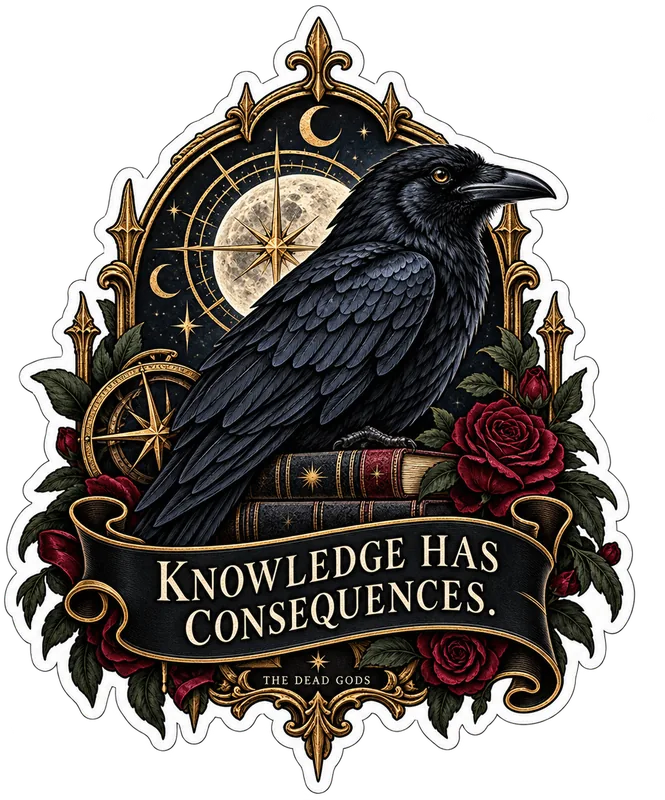 Knowledge Has Consequences sticker design